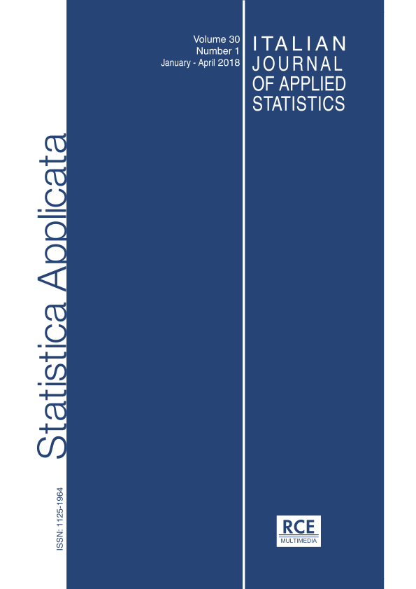 Cover Italian Journal of Applied Statistics, vol. 30, 1, 2018