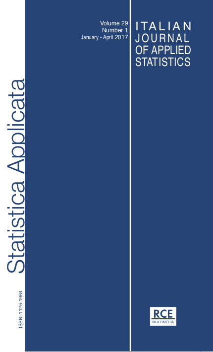 Cover Italian Journal of Applied Statistics, vol. 29, 1, 2017
