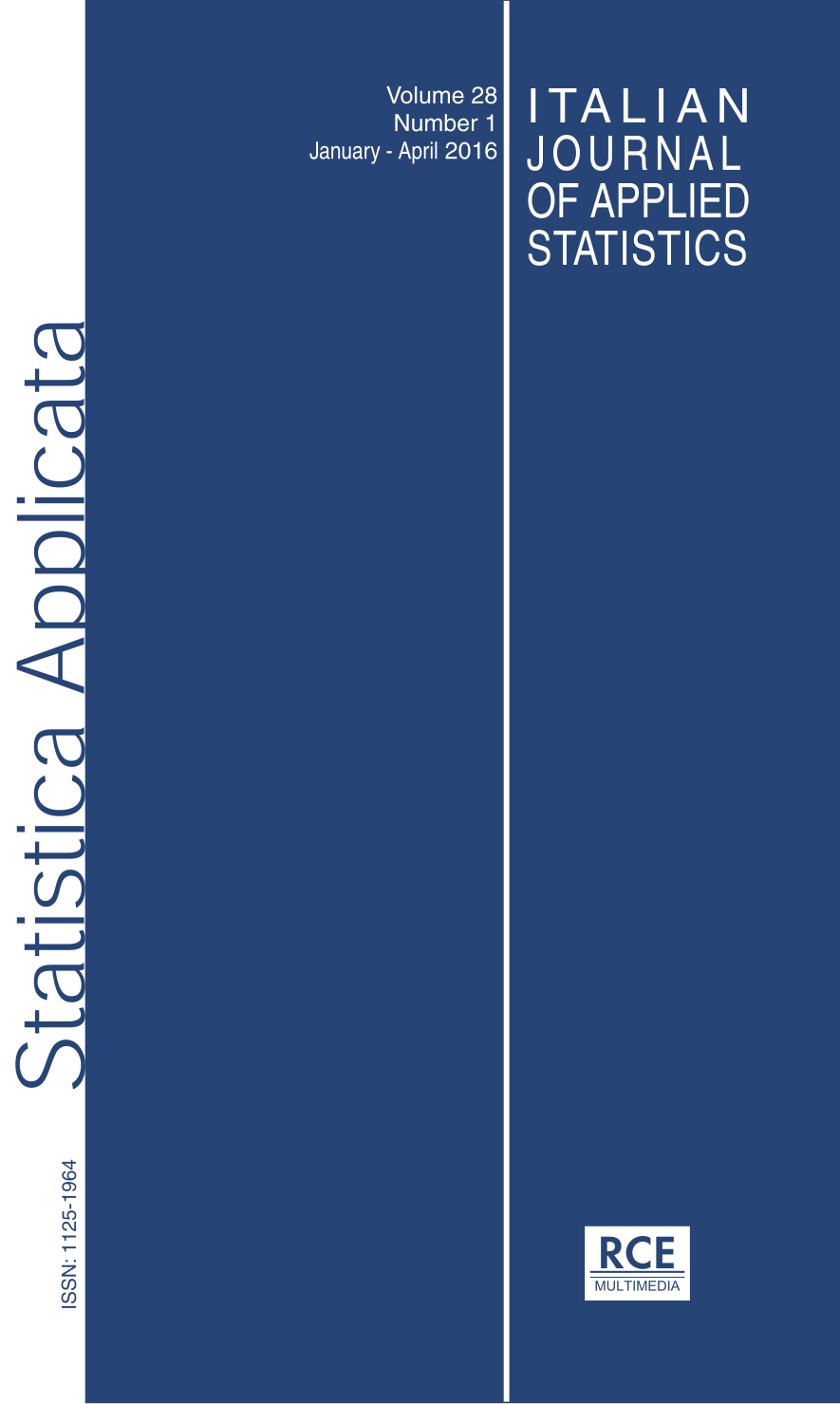 Cover Italian Journal of Applied Statistics, vol. 28, 1, 2016